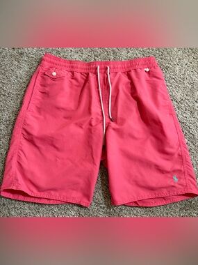 Polo Ralph Lauren Traveler Swim Trunks Coral Pink XL